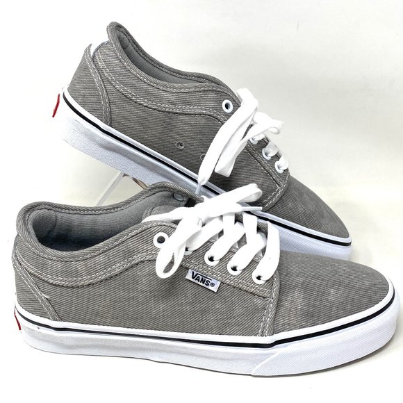 💖MEGA SALE💖VANS Chukka Denim Gray Canvas Lace Up Skate Women's VN0A4BX49BM - Picture 2 of 10